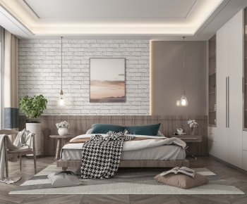 Nordic Style Bedroom-ID:400437857