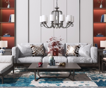 New Chinese Style Sofa Combination-ID:715168121