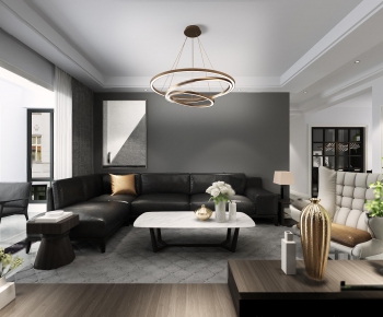 Modern A Living Room-ID:720708422