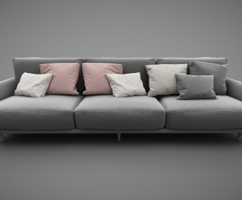 Modern Three-seat Sofa-ID:448888395