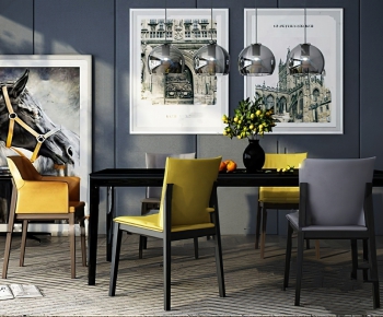 Modern Dining Table And Chairs-ID:556662134