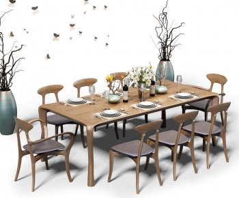 Nordic Style Dining Table And Chairs-ID:188286696