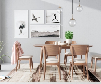 Nordic Style Dining Table And Chairs-ID:521351429