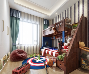 Simple European Style Children's Room-ID:801679222