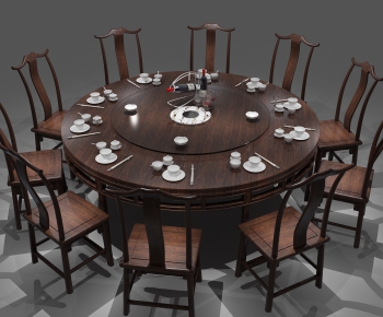 New Chinese Style Dining Table And Chairs-ID:140463571