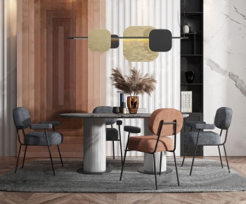 Modern Dining Table And Chairs-ID:612825234
