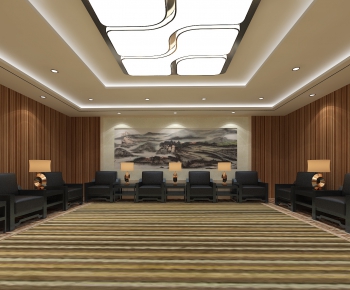New Chinese Style Office Living Room-ID:892400741