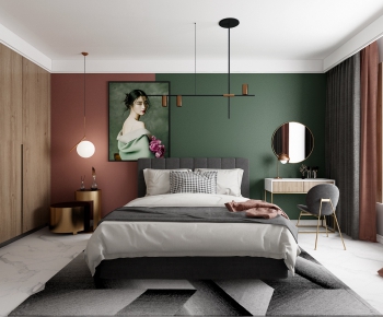 Nordic Style Bedroom-ID:403922759