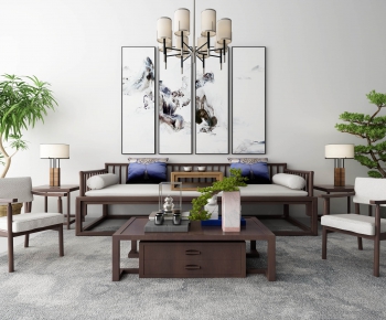 New Chinese Style Sofa Combination-ID:584275961