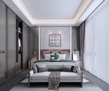 New Chinese Style Bedroom-ID:909307358