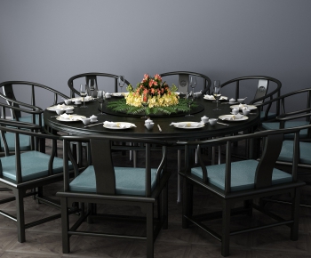 New Chinese Style Dining Table And Chairs-ID:979343185
