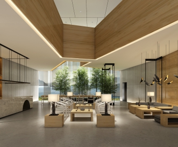 New Chinese Style Lobby Hall-ID:255691696