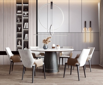 Modern Dining Table And Chairs-ID:801859397