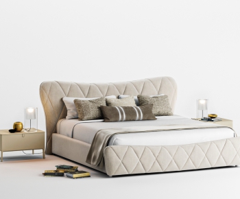 Modern Double Bed-ID:839193518