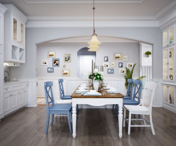 American Style Dining Room-ID:967392737