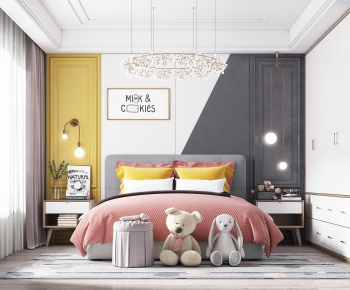 Nordic Style Girl's Room Daughter's Room-ID:619357379
