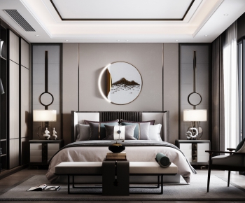 New Chinese Style Bedroom-ID:778168321