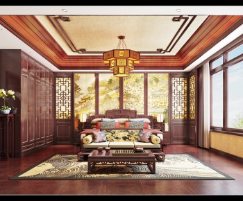 Chinese Style Bedroom-ID:382315766