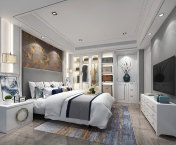 New Chinese Style Bedroom-ID:353261192