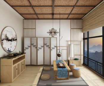 New Chinese Style Tea House-ID:966106341