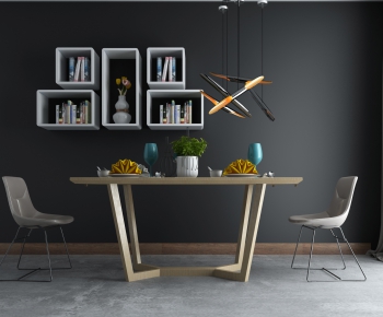 Nordic Style Dining Table And Chairs-ID:371963772