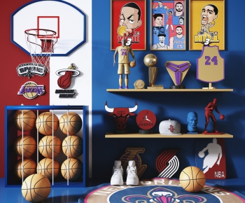 现代NBA篮球主题儿童玩具装饰摆设-ID:387501735