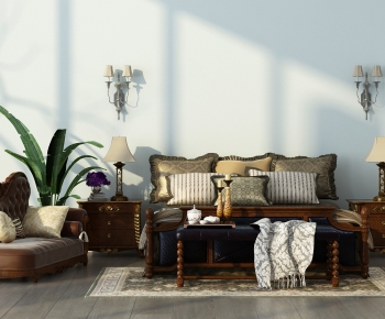 American Style Sofa Combination-ID:716684472
