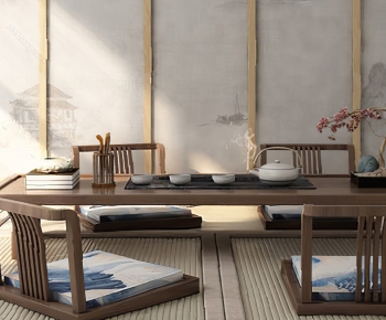 Japanese Style Tea Tables And Chairs-ID:624315769