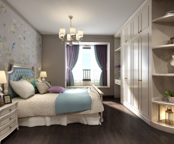Simple European Style Bedroom-ID:418421666