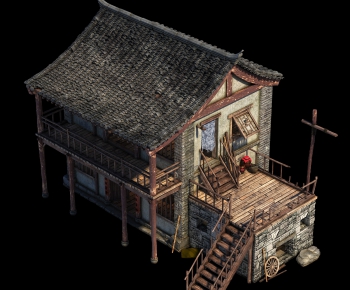 中式古建筑-ID:295317453