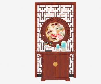 New Chinese Style Side Cabinet/Entrance Cabinet-ID:548975354