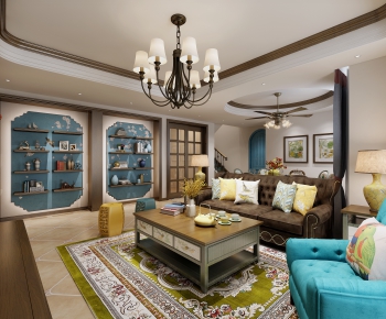 American Style A Living Room-ID:834547314