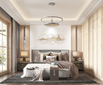 New Chinese Style Bedroom-ID:965860498