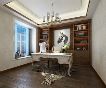 Simple European Style Study Space-ID:434195797