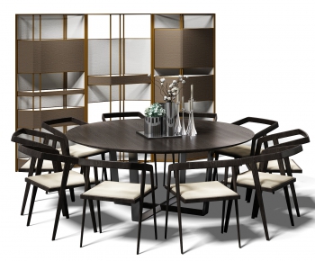 Modern Dining Table And Chairs-ID:499215123