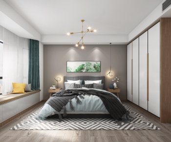 Nordic Style Bedroom-ID:398873963