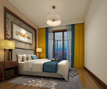 New Chinese Style Bedroom-ID:779195967