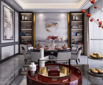 New Chinese Style Dining Room-ID:127961221