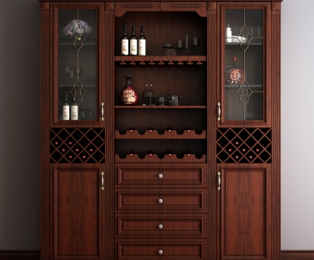 Simple European Style Wine Cabinet-ID:866016691