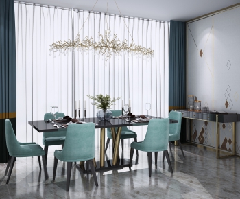 Modern Dining Table And Chairs-ID:969643114