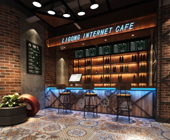 Industrial Style Internet Cafe-ID:472451565