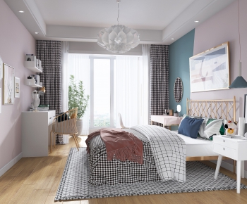 Nordic Style Bedroom-ID:397342736
