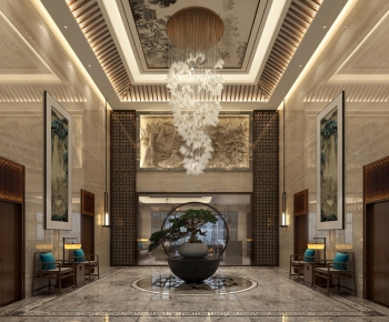 New Chinese Style Lobby Hall-ID:909257561