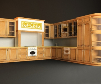 European Style Kitchen Cabinet-ID:240170333