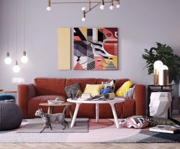 Nordic Style Sofa Combination-ID:319254226