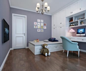 Simple European Style Children's Room-ID:695940617