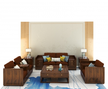 New Chinese Style Sofa Combination-ID:332151256