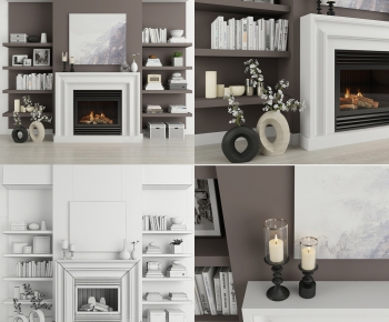 Modern Fireplace-ID:496715771