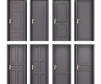 Modern Solid Wood Door-ID:898614546
