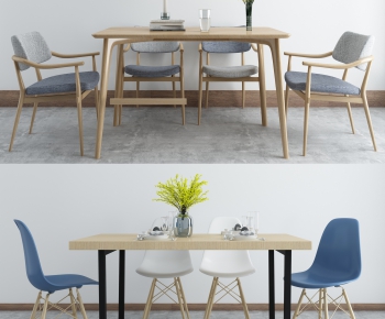 Nordic Style Dining Table And Chairs-ID:213748127